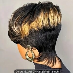 Stylish Black and Blonde Women's Wig